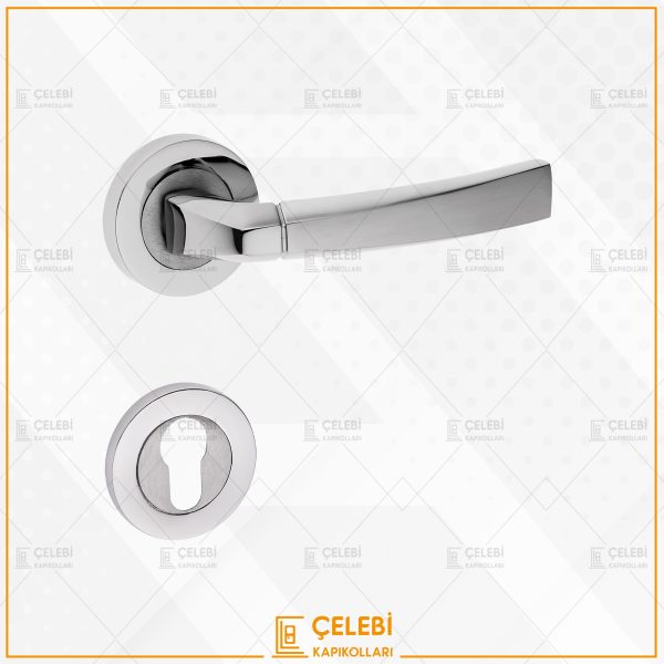 GONCA KOL YUVARLAK ROZETLİ NİKEL SATEN YALE