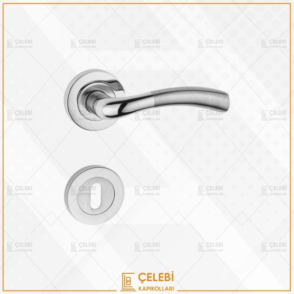 KUĞU KOL YUVARLAK ROZETLİ NİKEL SATEN ODA