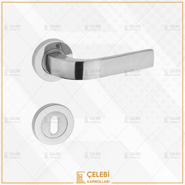 NERGİS KOL YUVARLAK ROZETLİ NİKEL SATEN ODA