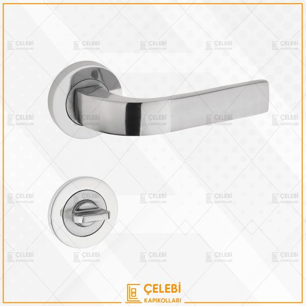 NERGİS KOL YUVARLAK ROZETLİ NİKEL SATEN WC