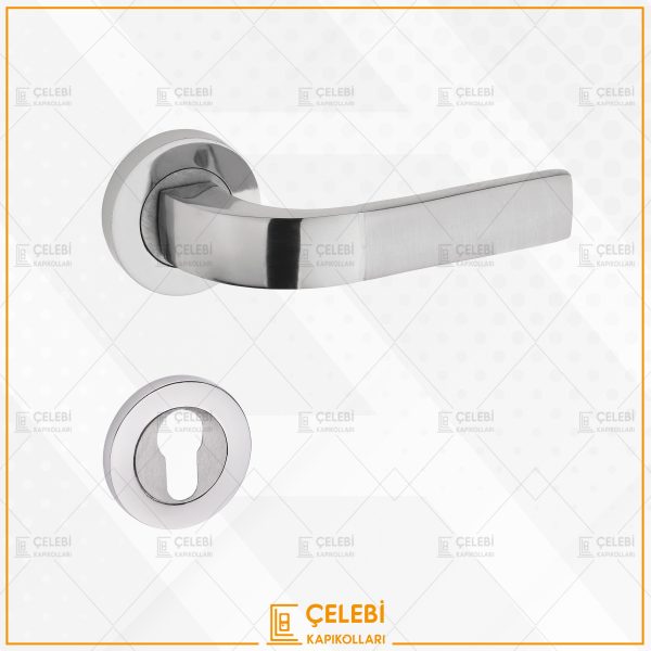 NERGİS KOL YUVARLAK ROZETLİ NİKEL SATEN YALE