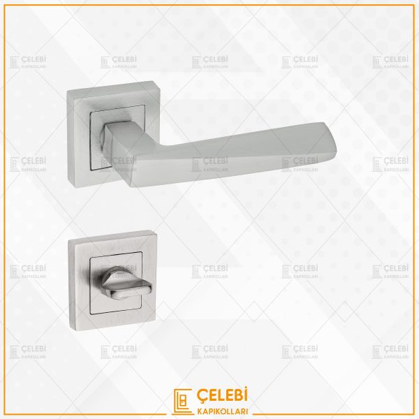 PİRAMİT KOL KARE ROZETLİ SATEN WC