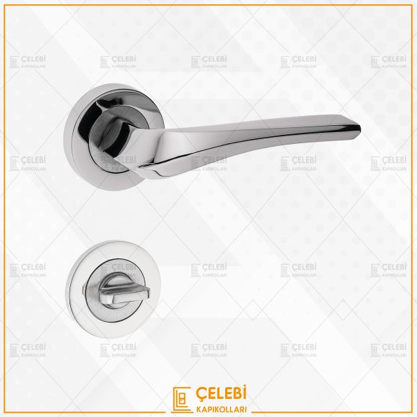 VENÜS KOL YUVARLAK ROZETLİ NİKEL SATEN WC