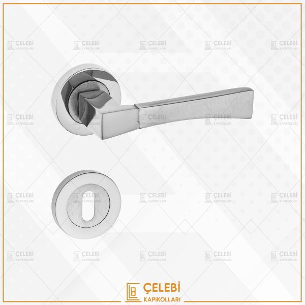 VİKTORYA KOL YUVARLAK ROZETLİ NİKEL SATEN ODA